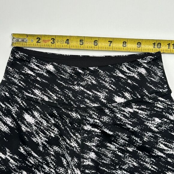 Beyond Yoga Black White Marble Lux Print Mid Rise Leggings Size XS Extra Small - Picture 5 of 10